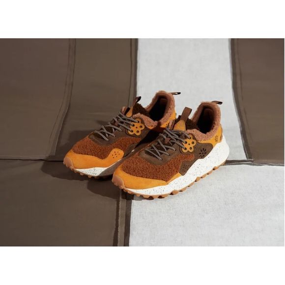 YMC Shoes - New YMC X FLOWER MOUNTAIN - Kotetsu Suede/Eco Shearling - Zucca Brown Size 7